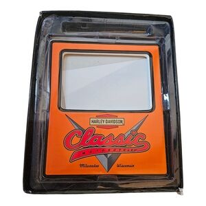 Harley Davidson Classic Motorcycle Milwaukee Photo Picture Frame Orange
